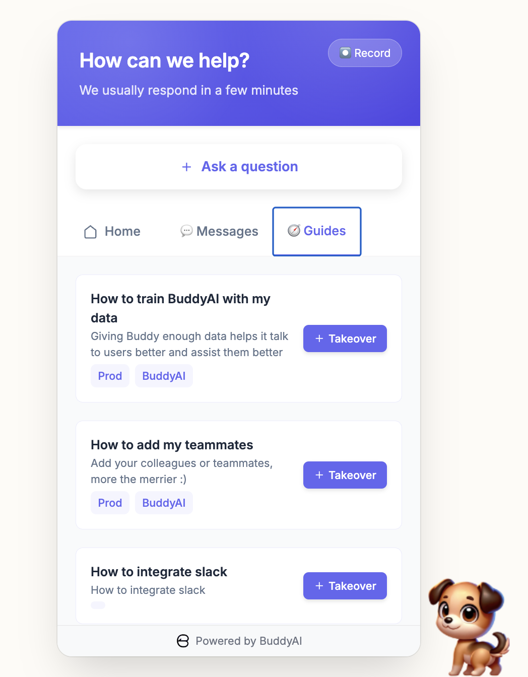 BuddyAI Widget